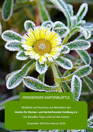Unser Friedberger Gartenblättle Winter 2022/2024
