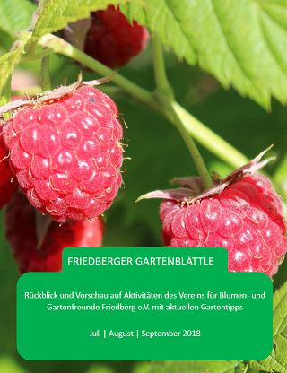 Unser Friedberger Gartenblättle Sommer 2018