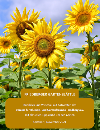 Unser Friedberger Gartenblättle Herbst 2021