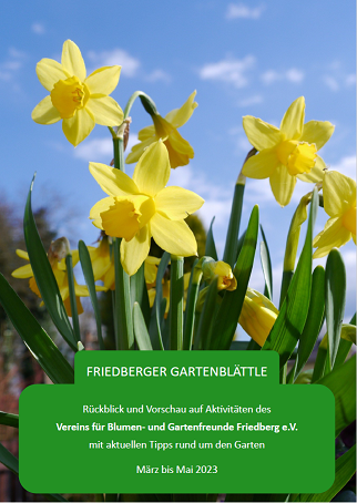 UnserUnser Friedberger Gartenblättle Frühling 2023